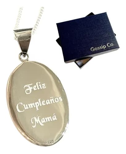 Dije de plata personalizado con foto o huella