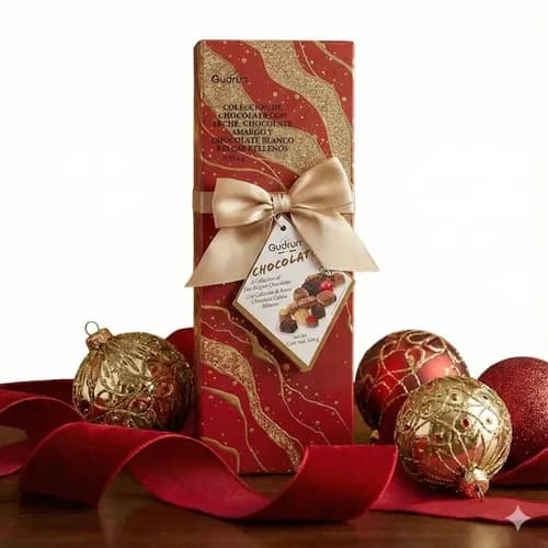 Caja de trufas de chocolate belga Gudrun