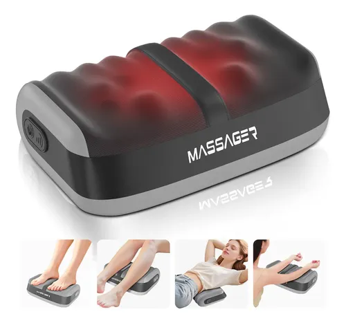 Masajeador de pies eléctrico con calor y rodillos Shiatsu