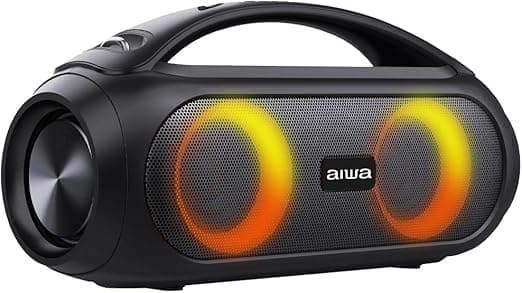 Bocina portátil Bluetooth con luces LED