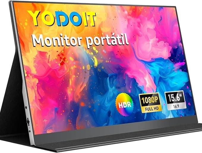 Monitor portátil Yodoit Full HD 15.6 pulgadas