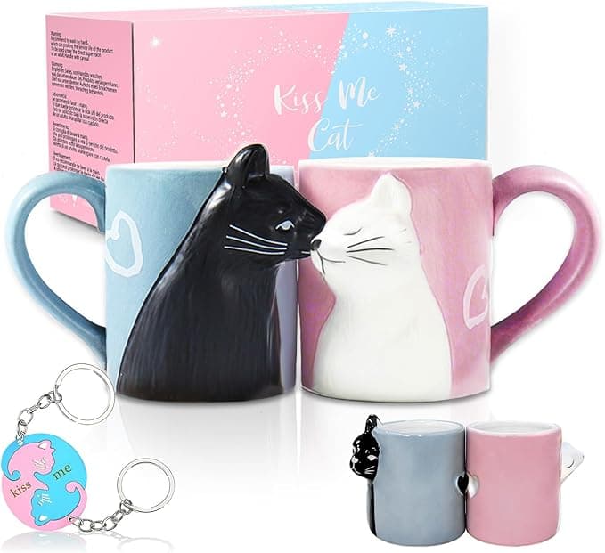 Tazas de gatos para pareja